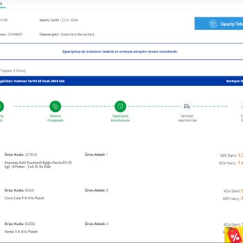 Avansaspro.com Sipariş Teslim Edilememesi