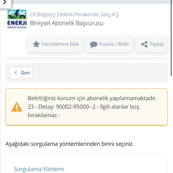 CK Enerji Akdeniz Elektrik Ck Elektrik Abonelik Hatası
