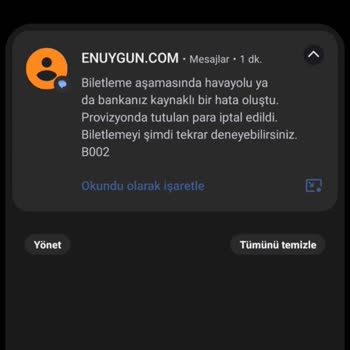 Enuygun.com Ücret İadesi Yapılması