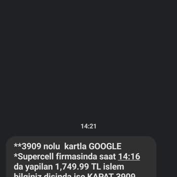Supercell Şüpheli Para Çekimi