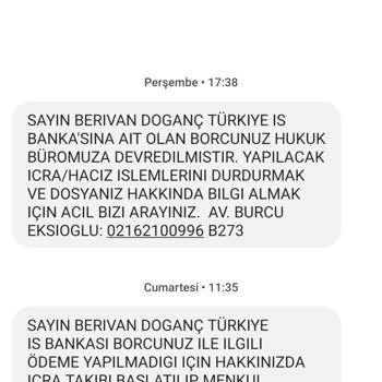 İş Bankası İcralık Oldum Taksitlendirme İstiyorum