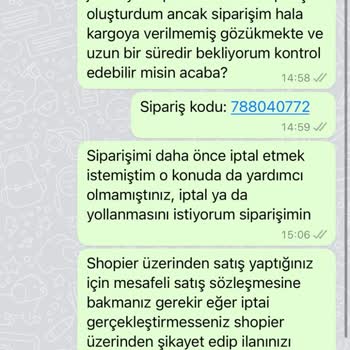 Meryjew Siparişim İptal De Edilmedi Yollanmadı Da İletişime Geçilemiyor