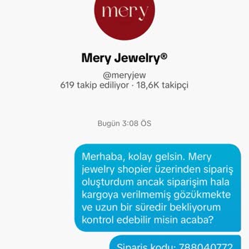 Meryjew Siparişim İptal De Edilmedi Yollanmadı Da İletişime Geçilemiyor