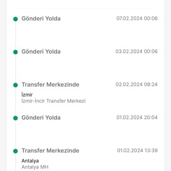 Trendyol Express İzmir İncir Transfer Merkezi Şikayet
