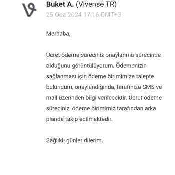 Vivense İadenin Tarafıma Ödenmemesi