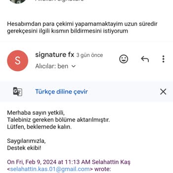 FxRevenues Yatırım Hesabımdaki Para Çekim Sorunu