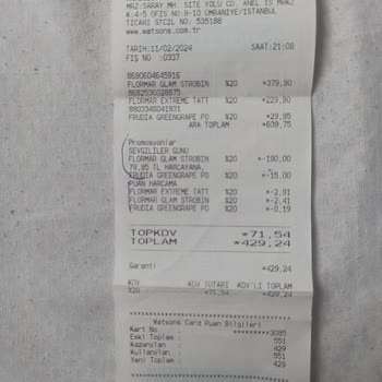 Watsons Mağaza Deneyimim Ve Beklenmedik Puan Kullanımı