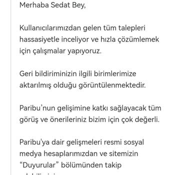 Paribu Bildirimleri Kapadı Güncelleme Yapmıyorlar