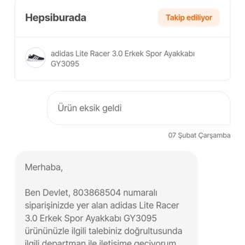 Hepsiburada Eksik Ürün Yolluyor