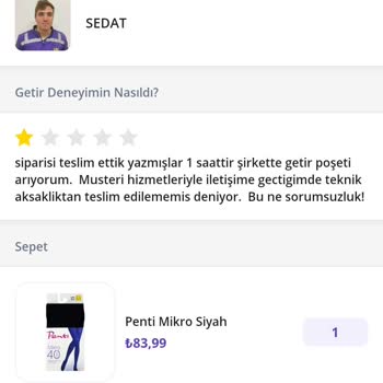 Getir Getirmiyor! Çözüm De Bulmuyor!