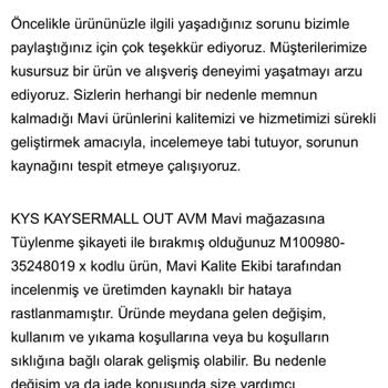 Mavi Kalite Beklentisi Karşılanmadı