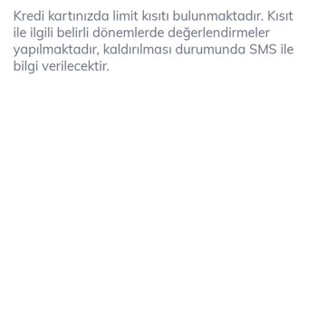 QNB Finansbank Kredi Kartı Kısıtlaması