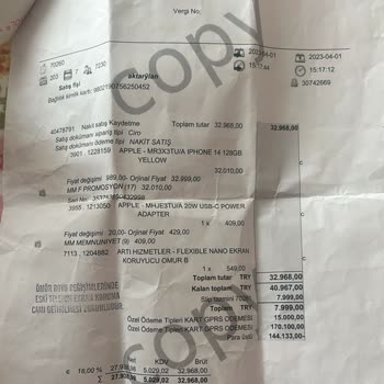 Ankamall Şubesi Media Markt Faturamı Göndermiyor.