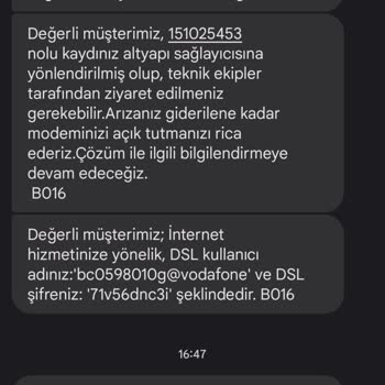 Vodafone Net İlgisizliği Ve Ev İnternetimin Asla Bağlanmaması Hk.
