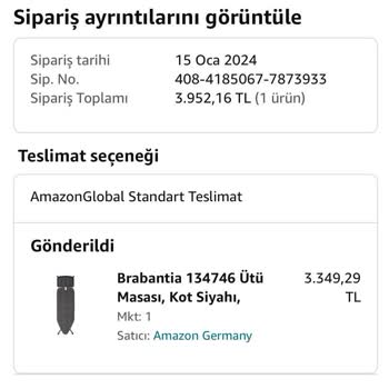Amazon Kayıp Ütü Masası?1 Aydır Kayıp! Aman Dikkat Amazon'a!