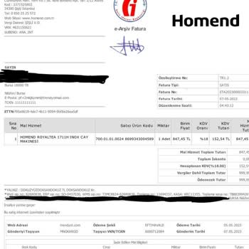 Homend Garanti Süresindeki Çaycıdan Yanık Kokusu