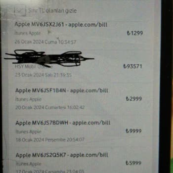 Vodafone Olmayan HYS Ve İtunes Ödemeleri
