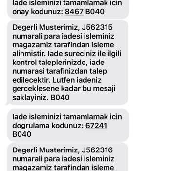 Colin's Param İade Alamıyorum 1 Ay Oldu Hep Yalan Hep Yalan Bahane