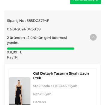 Tuba Butik Bir Buçuk Aydır İademi Yapmıyor