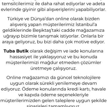 Tuba Butik Bir Buçuk Aydır İademi Yapmıyor