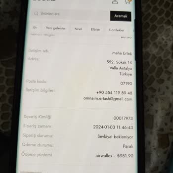 Ecoire Alışveriş Sitesi Para İadem Ya Da Satın Aldığım Ürünler Gelsin