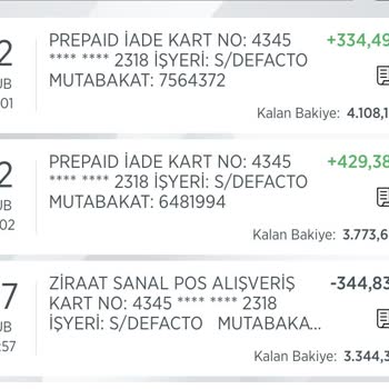 DeFacto Paramı Eksik Yatırmış