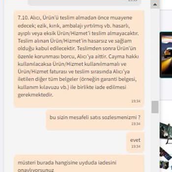 Trendyol Mesafeli Satış Sözleşmesine Uymuyor
