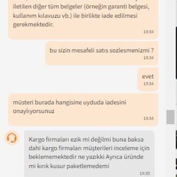 Trendyol Mesafeli Satış Sözleşmesine Uymuyor
