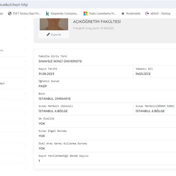 Açık Öğretim Fakültesi Kayıt Yenileme Sorunu