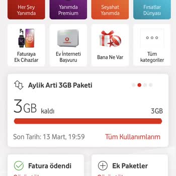 Vodafone Ek Paket Usulsüzlüğü