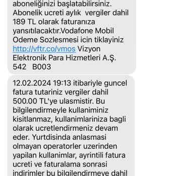 Vizyon Elektronik Para Vodafone İşbirliğiyle Çekilen Tutar.
