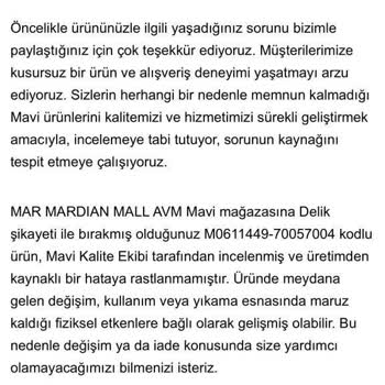 Mavi Kalitesiz Ürün Mavi