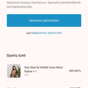 Bianca Butik Satın Alınan Ürünü Göndermedi