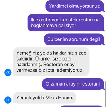 Getir Uygulaması Üzerinden Verilen Yanlış Sipariş Ve İptal Süreci