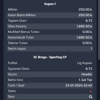 Piabet Tutan Kuponları Yattı Gösteriyor