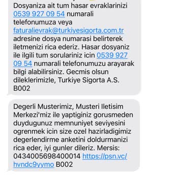 Türkiye Sigorta Kaza Mağduriyeti