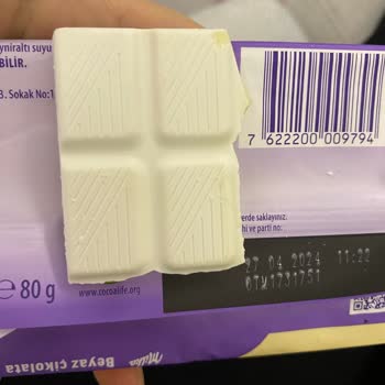 Milka Beyaz Çikolata Renk Ve Tat Değişikliği