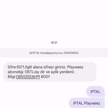 Playweez Üyeliği Hakkında Şikayetim Var.