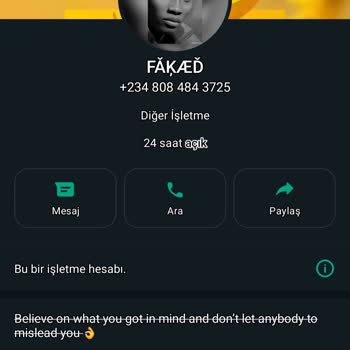 WhatsApp Benimle Alakalı Bütün Fotoğrafların Silinmesini İstiyorum