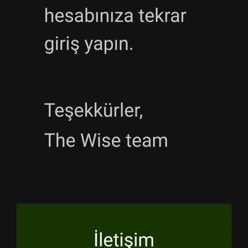 Wise Para İadesi Yapmıyor 24800 TL