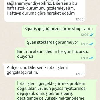 Arçelik AVM Haksızlık Yaptı Stoktaki Ürünü Göndermedi