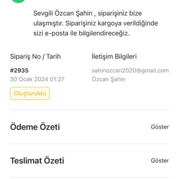 Metaquartz Aksesuar Hasarlı Ürün Yolladı