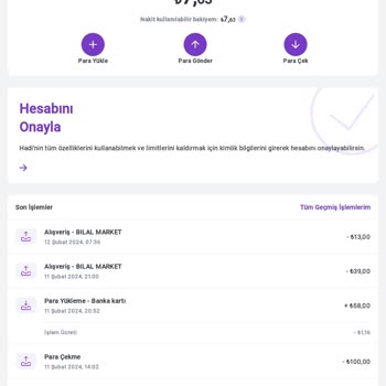 Hadi TOM Pay Hadi Hesabıma Para Yatırmak