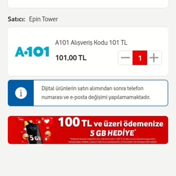 Vodafone Her Şey Yanımda Vodafone Yanımda Uygulaması 5 GB İnternet Hediyesi Yüklenmedi.