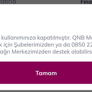 QNB Finansbank Ve Enpara Hesaplarıma Usulsüzce Bloke Katıldı