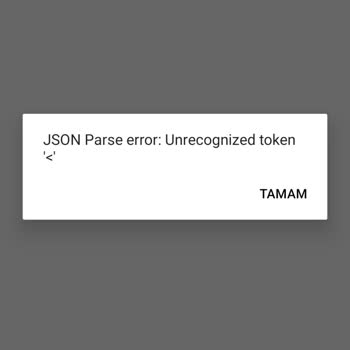 Passolig Json Parse Hatası