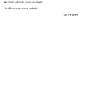 MNG Kargo Tanzim Talebi Hk.