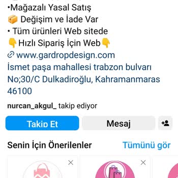 Gardropdesign (Instagram) Ödeme Ardından Hiçbir Şekilde Mesajlarıma Cevap Verilmiyor