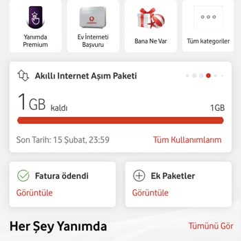 Vodafone Aşım Paketi Sorunu