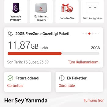 Vodafone Aşım Paketi Sorunu